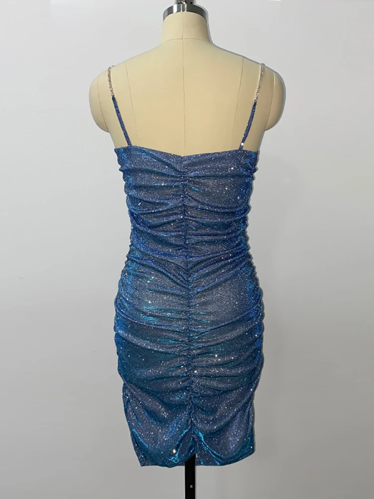 Ootddress Sparkly Party Dress Women Rhinestone Straps Pleated Sexy Bodycon Mini Dresses Elegant Ladies Sleeveless Evening Vestidos 17 Ootddress Sparkly Party Dress Women Rhinestone Straps Pleated Sexy Bodycon Mini Dresses Elegant Ladies Sleeveless Evening Vestidos