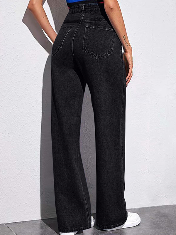 Slim Straight Versatile Boyfriend Jeans