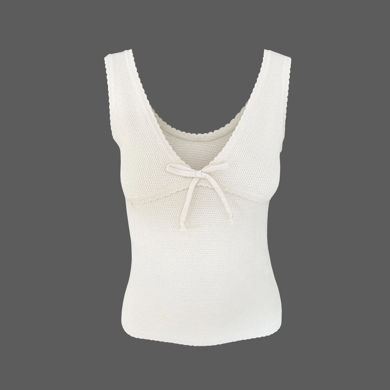 Ootddress Contrast Lace-Up Backless Tank Top For Women Summer Fashion V-Neck Cropped Y2k Top Vest Strapless Slim Female Tank Top New