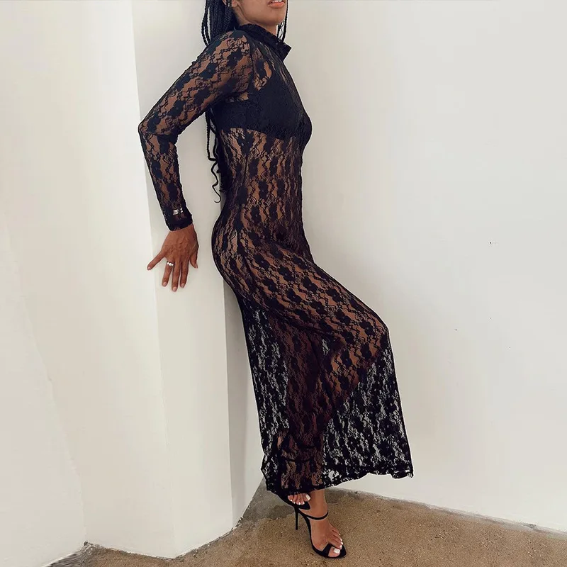 Ootddress See-through Mesh Tight Maxi Dress Sexy Hollow Out Lace Mesh Patchwork Women Fashion Full Sleeve Banquent Long Dress 2025 17 Ootddress See-through Mesh Tight Maxi Dress Sexy Hollow Out Lace Mesh Patchwork Women Fashion Full Sleeve Banquent Long Dress 2025