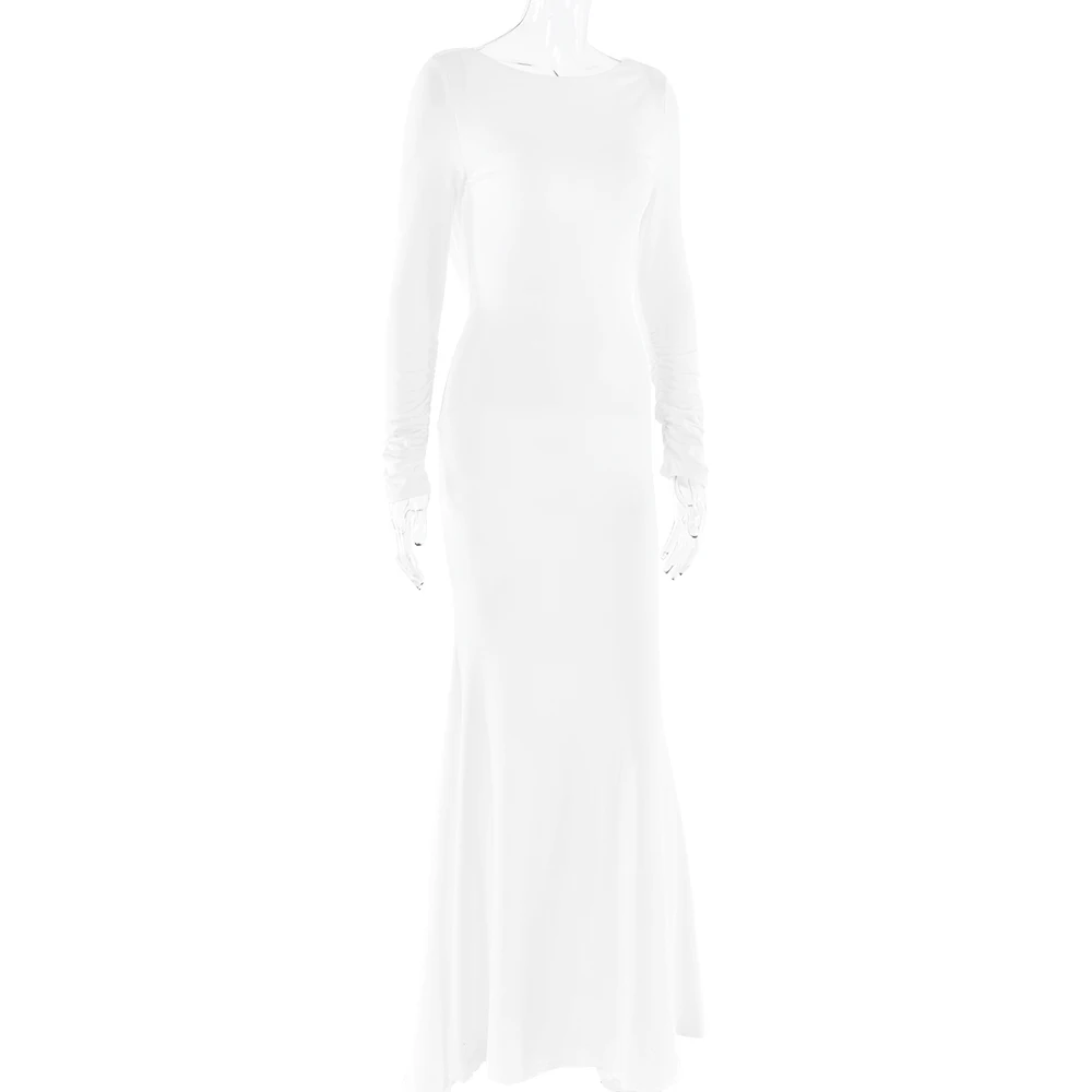 2.jpg Elegant Long Sleeve Bodycon Party Club Evening Dress Women Sexy Backless SlimVestido Fashion Autumn/Winter New 2025