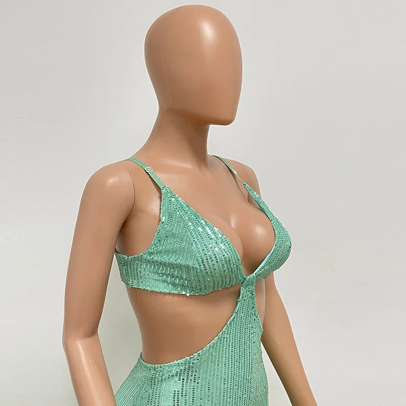 Sexy Hollow High Waist Slit Evening Dress Fashion Sequined Backless Sleeveless Elegant Party Dresses Solid Long Graduation Dress 119 Sexy Hollow High Waist Slit Evening Dress Fashion Sequined Backless Sleeveless Elegant Party Dresses Solid Long Graduation Dress