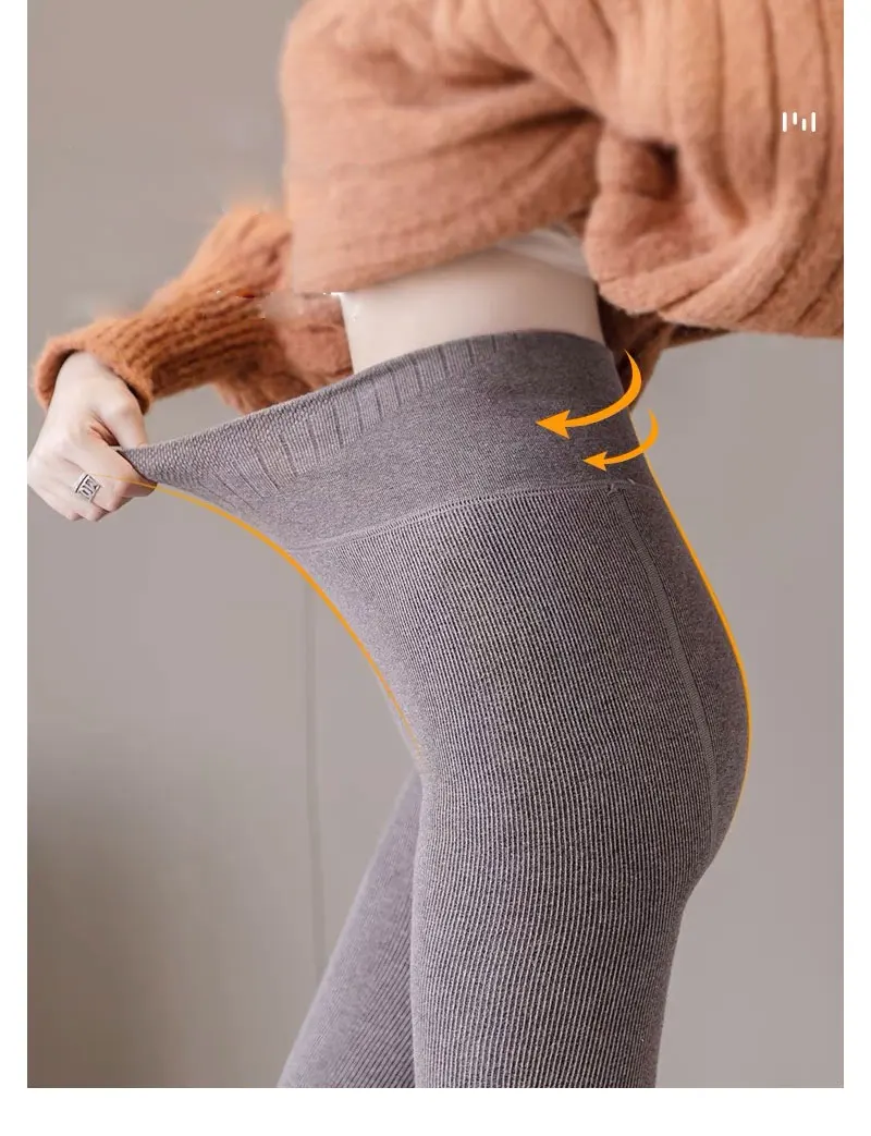 Ootddress Warm Fleece Lined Super Thick Warm Leggings Women Winter Spandex Ribbed Slim Pattern Leggins Winter High Waist Basic Pants 14 Ootddress Warm Fleece Lined Super Thick Warm Leggings Women Winter Spandex Ribbed Slim Pattern Leggins Winter High Waist Basic Pants