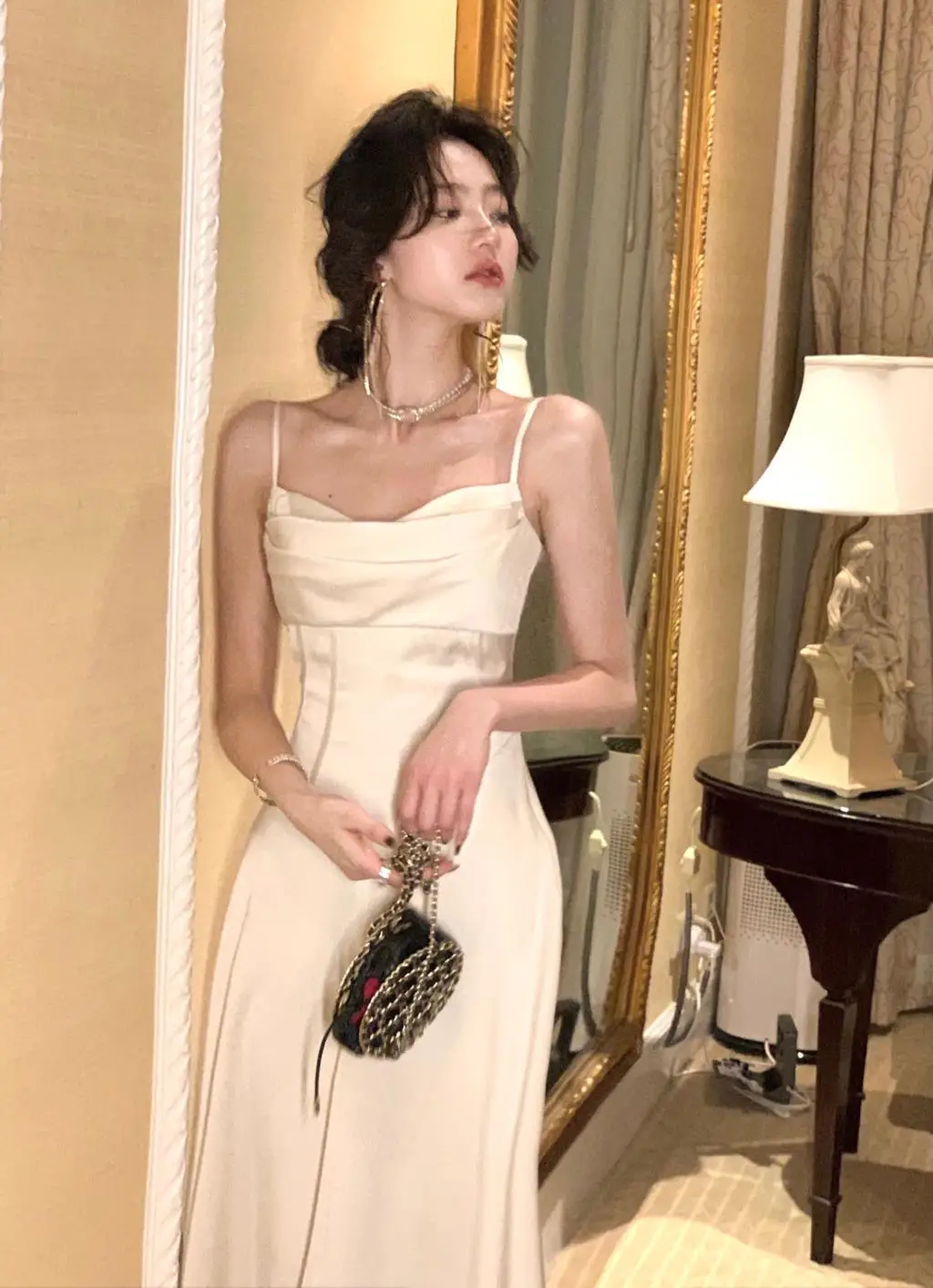 New Summer Satin Midi Dress Women Slim Spaghetti Strap Elegant Party Dresses Wedding Evening Birthday Backless Prom Robe Clothes 5 New Summer Satin Midi Dress Women Slim Spaghetti Strap Elegant Party Dresses Wedding Evening Birthday Backless Prom Robe Clothes