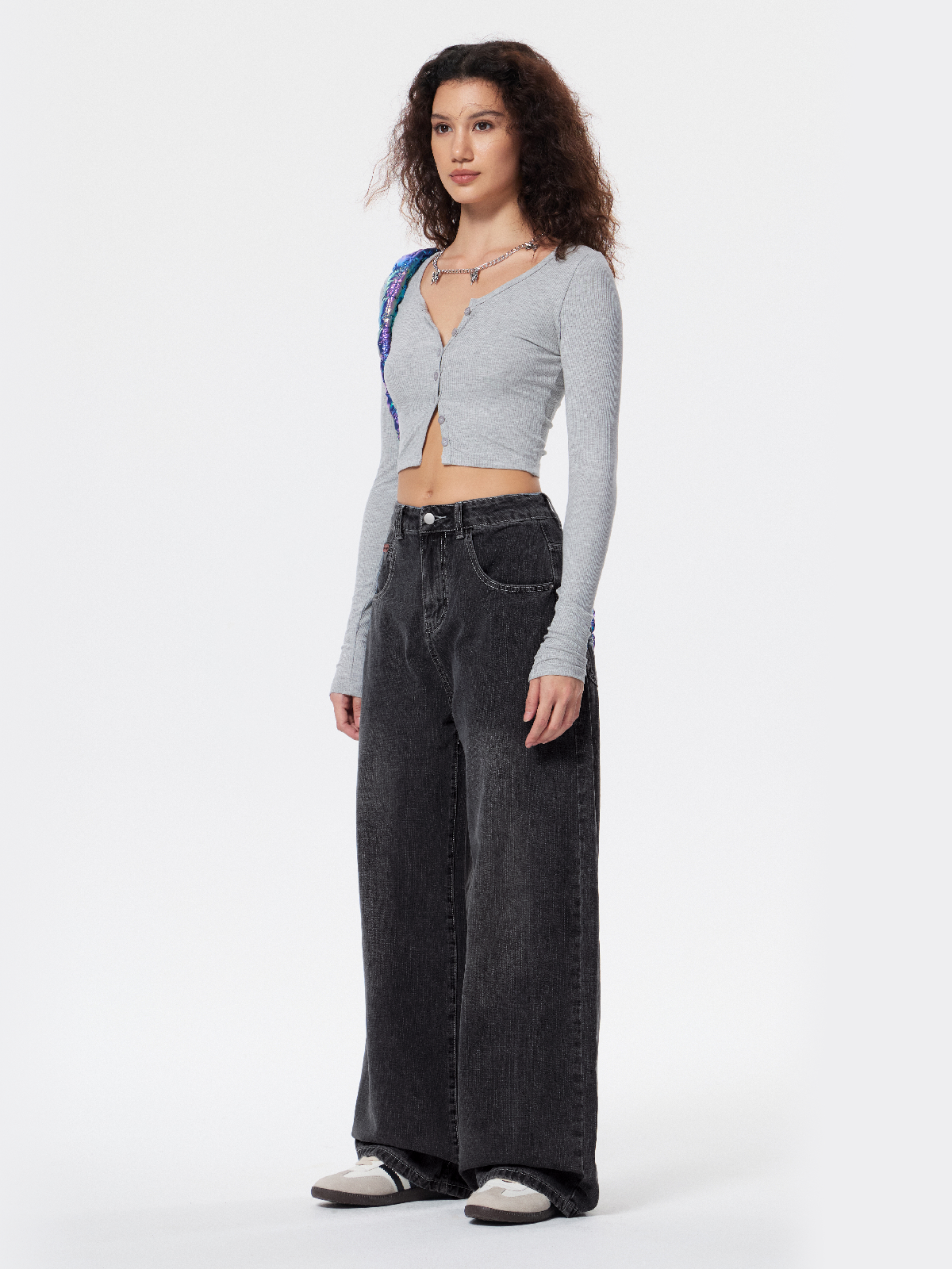 American Retro Distressed Washed Boyfriend Jeans