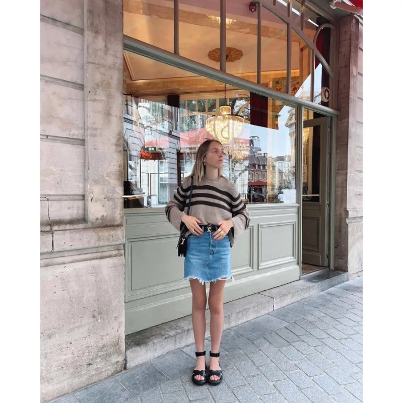 Ootddress Striped Casual Knitwear Top Female Loose Autumn 2025 High Waist Contrast Knit Sweater Slim Patchwork Streetwear Pullover 29 Ootddress Striped Casual Knitwear Top Female Loose Autumn 2025 High Waist Contrast Knit Sweater Slim Patchwork Streetwear Pullover
