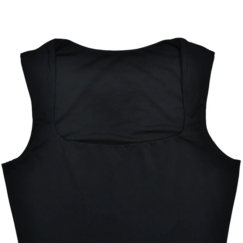 Ootddress Elegant Sleeveless Sexy Maxi Dress For Women Summer New Square Collar Bodycon Club Party Long Tank Dress New 2025