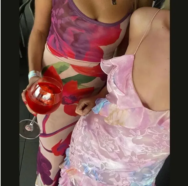 Sexy V-neck Backless Sleeveless Long Dresses Fashionable High Waist Slim Party Dress 2025 Elegant Print Women's Evening Dress 6 Sexy V-neck Backless Sleeveless Long Dresses Fashionable High Waist Slim Party Dress 2025 Elegant Print Women's Evening Dress