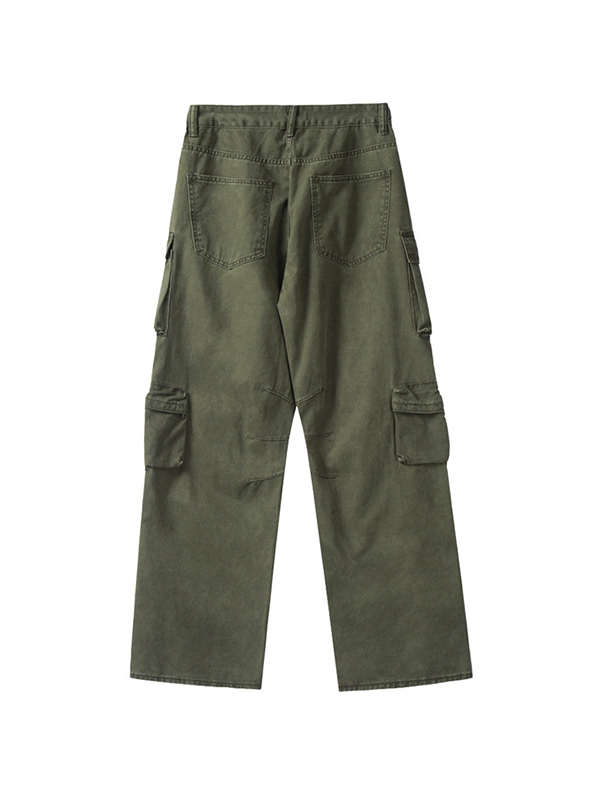 Multi Pockets Vintage Baggy Cargo Jeans