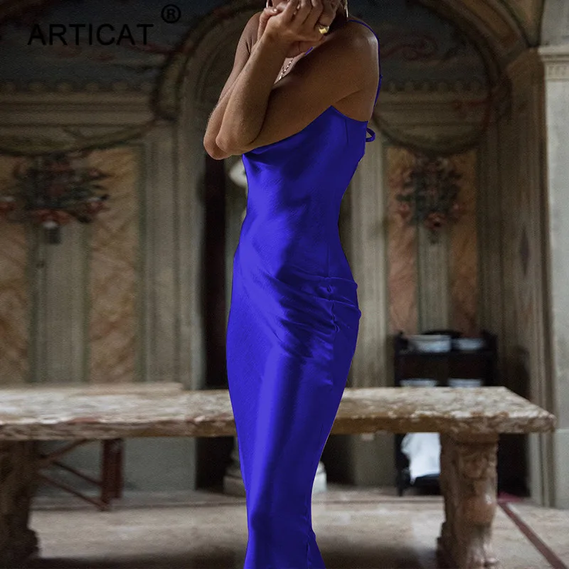 Ootddress Gold Satin Lace Up Sexy Party Dress Women Strap Backless Silk Long Dress Elegant Club Evening Soft Winter Dress Vestidos 21 Ootddress Gold Satin Lace Up Sexy Party Dress Women Strap Backless Silk Long Dress Elegant Club Evening Soft Winter Dress Vestidos