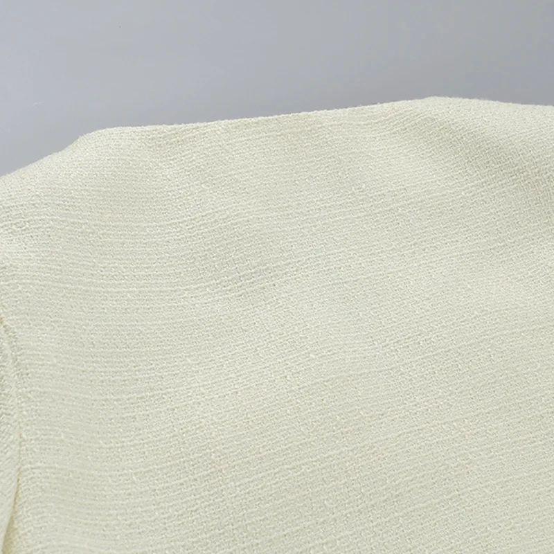 Ootddress Pearl Dress Sets Women Autumn Long Sleeve Coat And Mini Dress Two Piece Sets Femme Sexy Strapless Dress Matching Sets