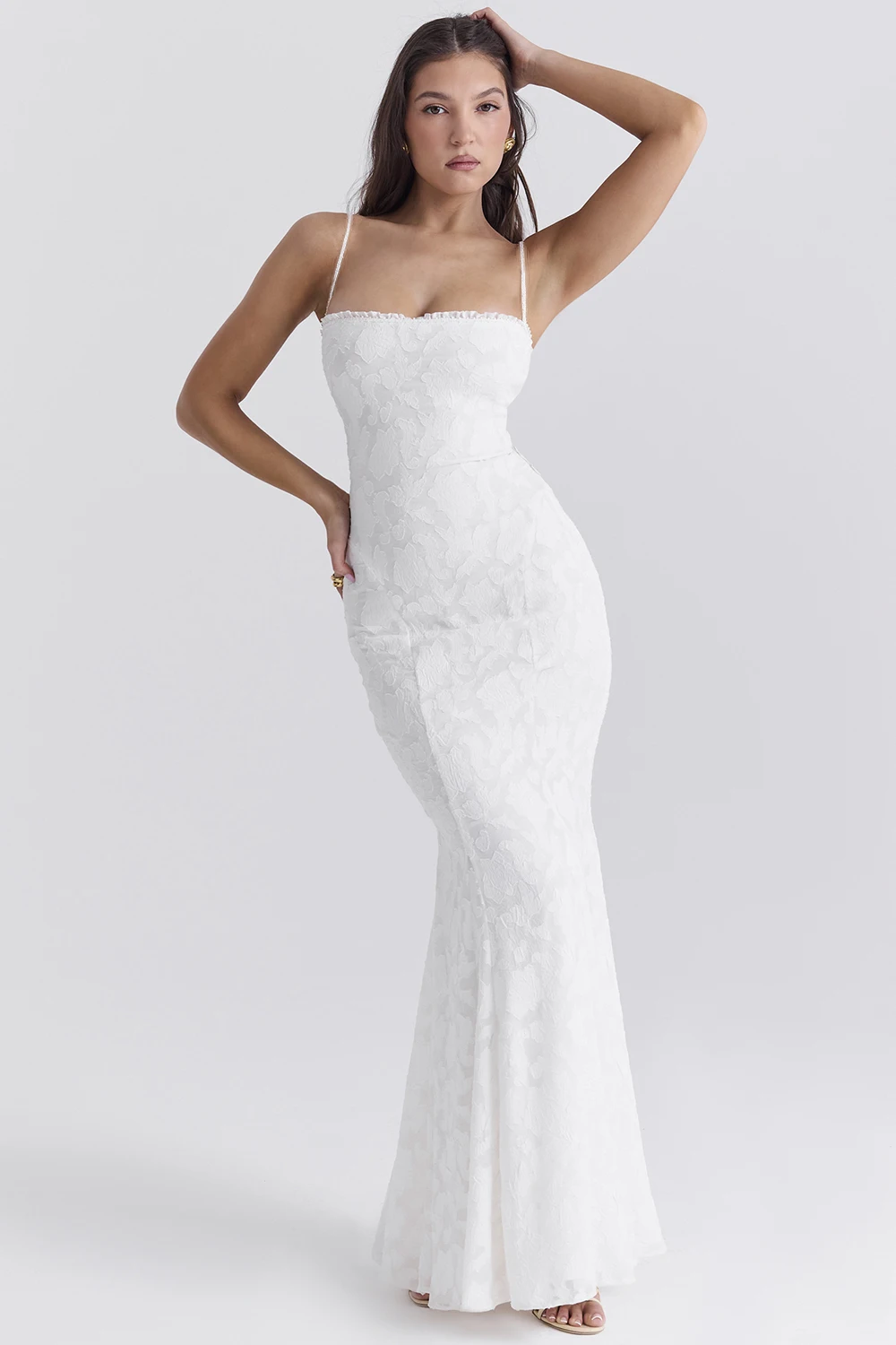 Ootddress-Women's Sexy Sleeveless Lace Patchwork Backless Bodycon Maxi Dress, Elegant Party Club Evening Dress, Summer