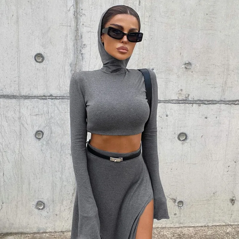 Ootddress Loose Side Slit Skirt Two Piece Sets Womens Outfits 2025 Women Dress Sets Short Long Sleeve Hoodies And Skirts Suit Femme 23 Ootddress Loose Side Slit Skirt Two Piece Sets Womens Outfits 2025 Women Dress Sets Short Long Sleeve Hoodies And Skirts Suit Femme