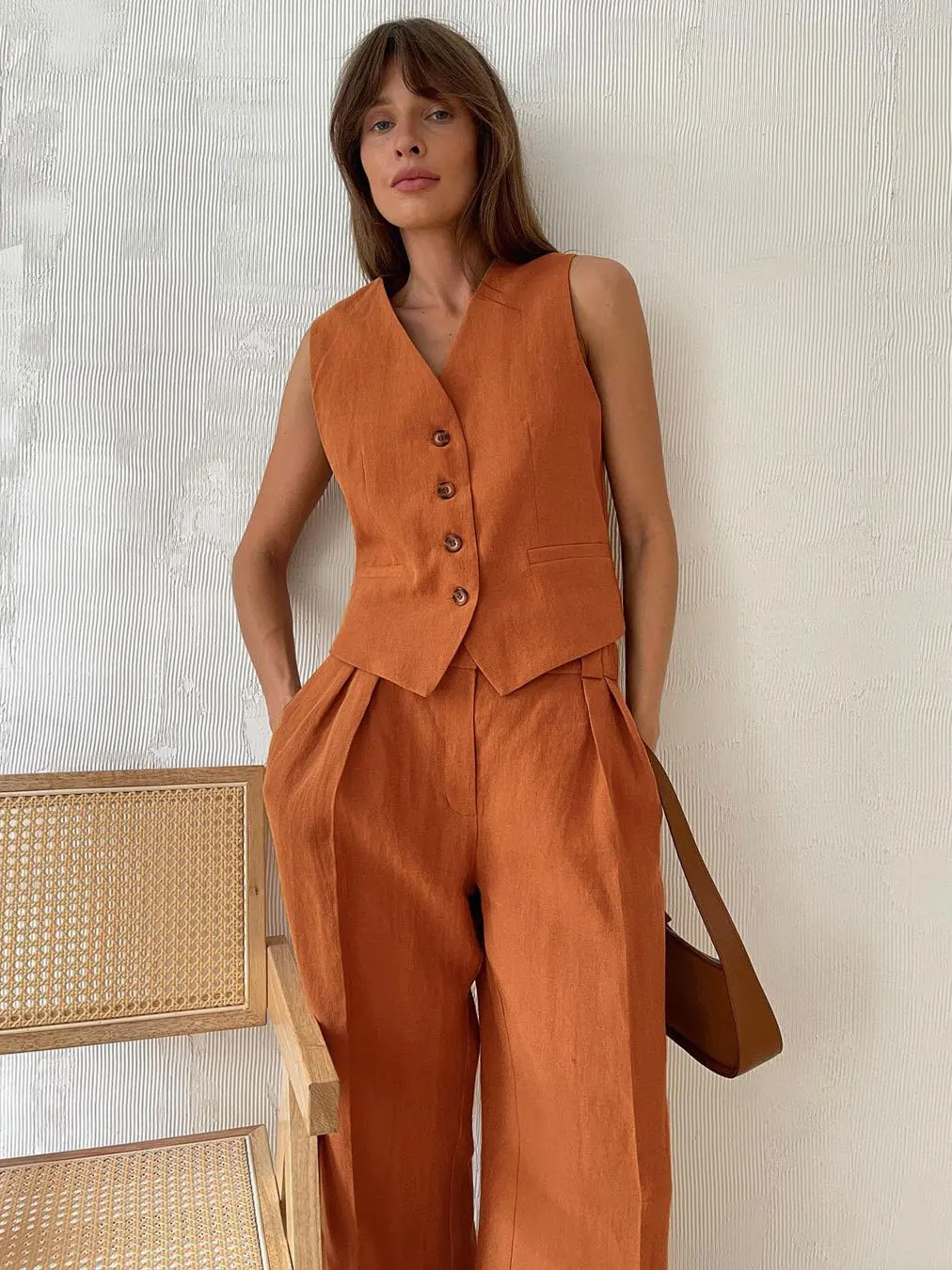 Ootddress 2 Piece-Set Fashion Women Wide Leg Trousers Patchwork High Waist Casual Straight Legg Outfits Vestidos Women's Pants Sets 30 Ootddress 2 Piece-Set Fashion Women Wide Leg Trousers Patchwork High Waist Casual Straight Legg Outfits Vestidos Women's Pants Sets