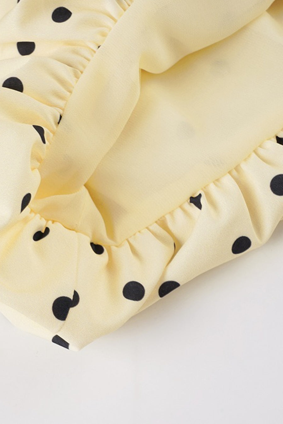 Polka Dot Sweetheart Bustier Spaghetti Strap Bubble Hem Mini Dress