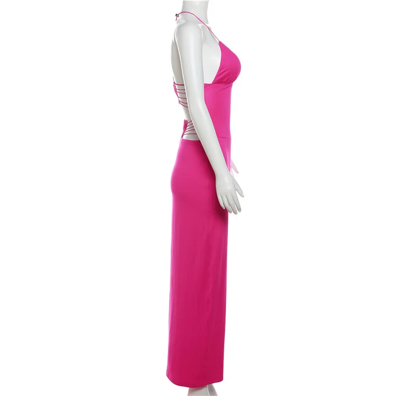 Ootddress Backless Maxi Dress For Women Slim Sexy Butterfly Bodycon Slim Sheath Dress Women's Club Deep V Neck Dresses Woman 2025