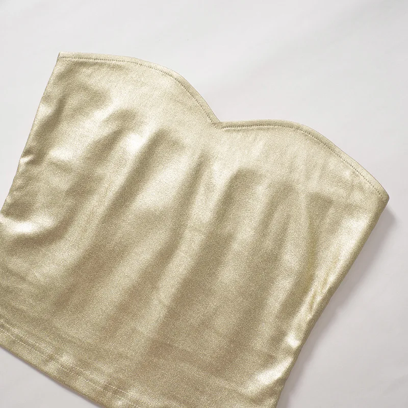 Ootddress Gold PU Crop Tops For Women 2025 Bodycon Backless Sexy Off Shoulder Tank Top Hot Girls Street Slim Party Tube Top Ladies 9 Ootddress Gold PU Crop Tops For Women 2025 Bodycon Backless Sexy Off Shoulder Tank Top Hot Girls Street Slim Party Tube Top Ladies