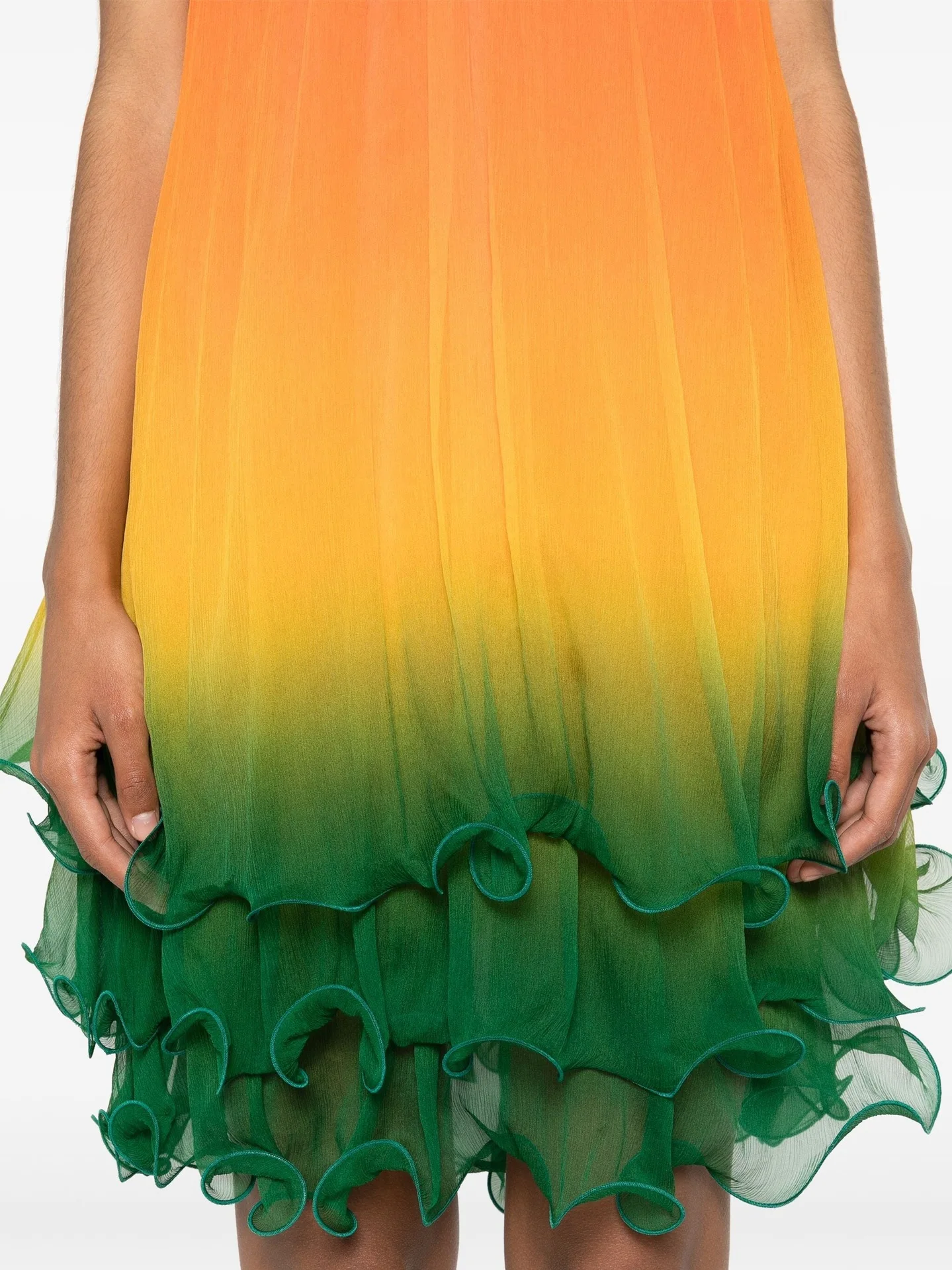 Gradient Halter Neck Leace-up Midi Dresses Women Fashion Off Shoulder Irregular Ruffles Dress Female Trendy Party Club Vestidos 9 Gradient Halter Neck Leace-up Midi Dresses Women Fashion Off Shoulder Irregular Ruffles Dress Female Trendy Party Club Vestidos