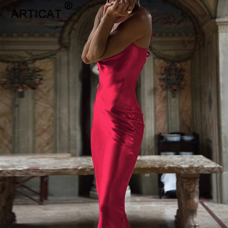 Ootddress Gold Satin Lace Up Sexy Party Dress Women Strap Backless Silk Long Dress Elegant Club Evening Soft Winter Dress Vestidos 18 Ootddress Gold Satin Lace Up Sexy Party Dress Women Strap Backless Silk Long Dress Elegant Club Evening Soft Winter Dress Vestidos