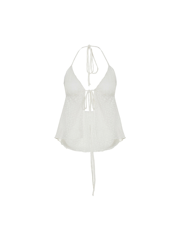 Backless Lace Tank Top
