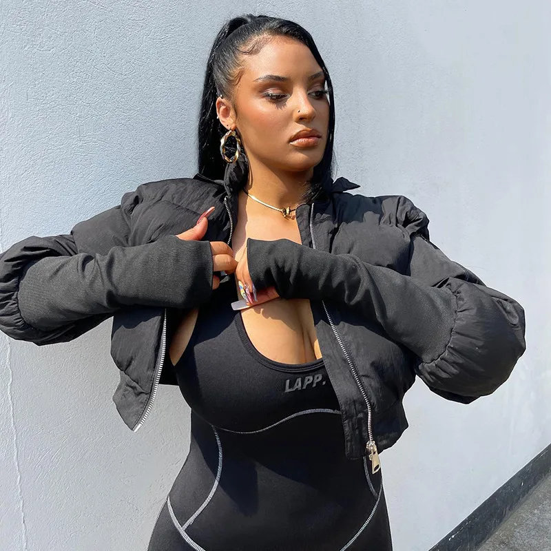Ootddress Winter Parkas Coats Women Long Sleeve Zipper Puffer Jacket Black High Collar Down Warm Coat Streetwear Clothing 10 Ootddress Winter Parkas Coats Women Long Sleeve Zipper Puffer Jacket Black High Collar Down Warm Coat Streetwear Clothing