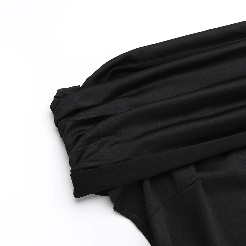 Ootddress Strapless Backless Sexy Maxi Dress For Women Black Solid Off-shoulder Sleeveless Bodycon Club Party Long Dress Elegant 10 Ootddress Strapless Backless Sexy Maxi Dress For Women Black Solid Off-shoulder Sleeveless Bodycon Club Party Long Dress Elegant