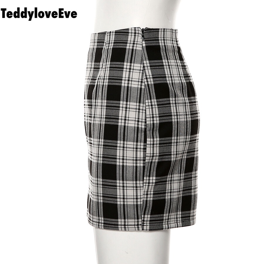 Cute Vintage Plaid Checkered High Waisted Mini Skirt E-Girl Kawaii Korean Japanese Harajuku Chinese Retro Streetwear Aesthetic