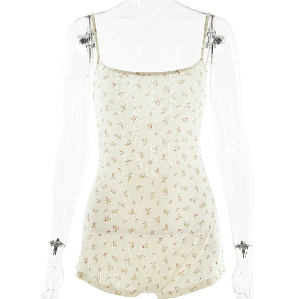 Floral Open Back Playsuit