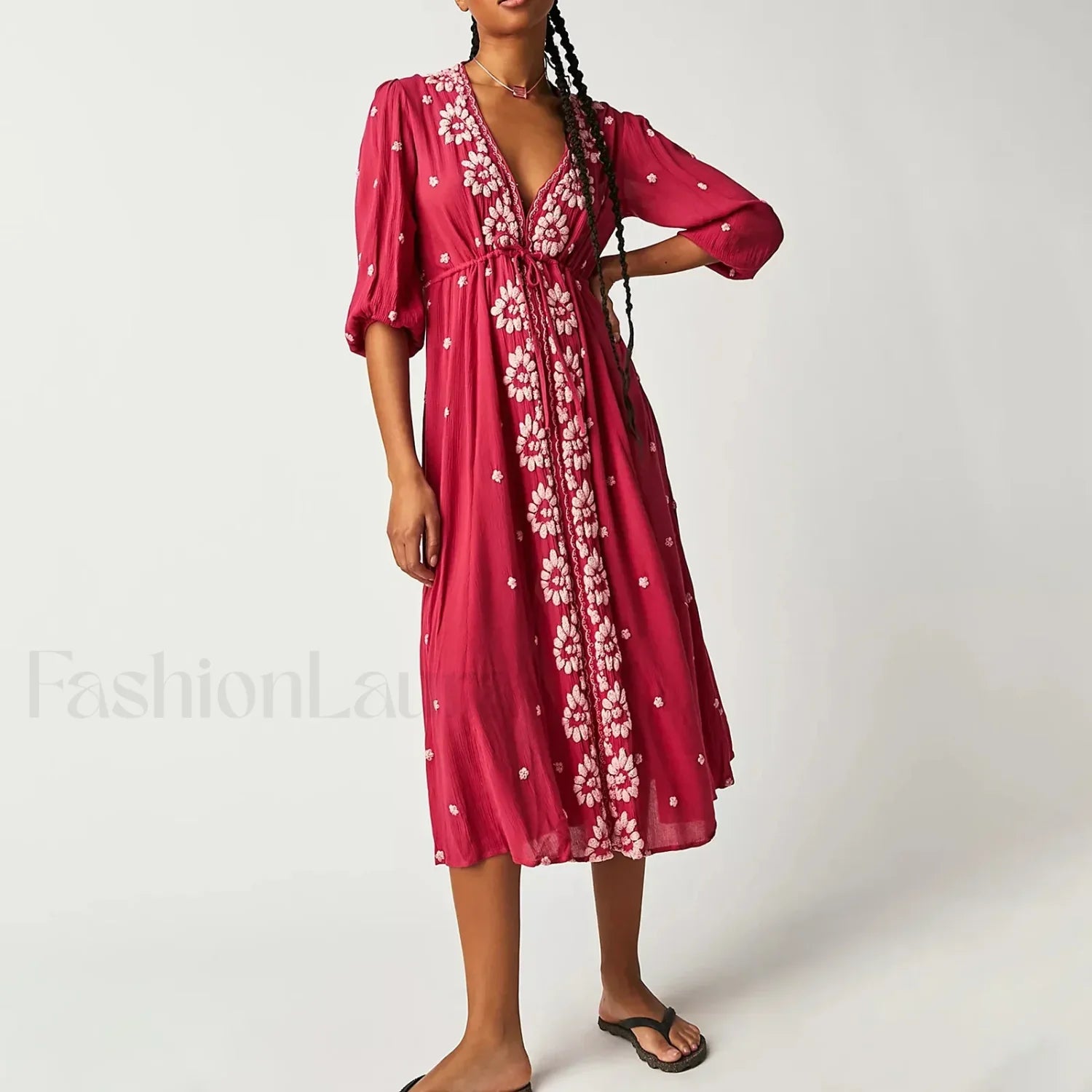 Floral Swing Maxi Dress