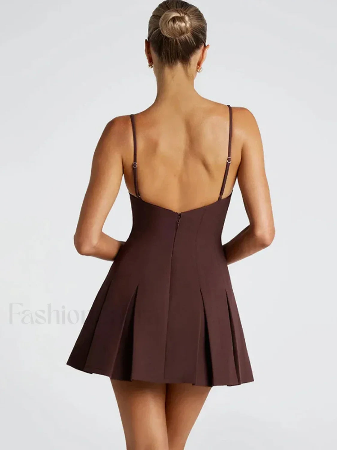 High Waist A-Line Mini Dress