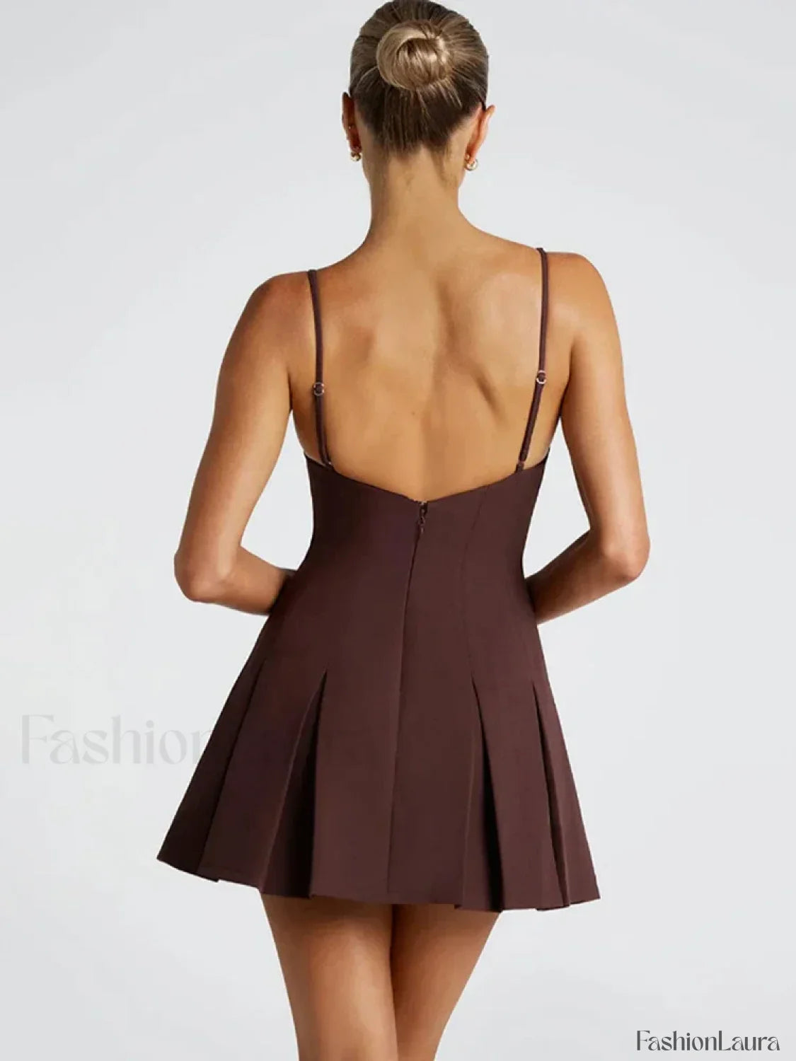High Waist A-Line Mini Dress