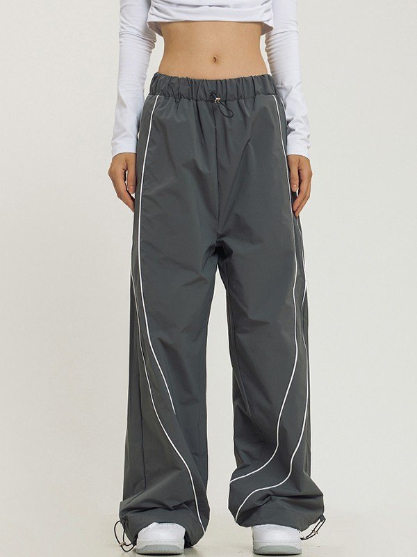 Vintage Piping Detail Baggy Sweatpants