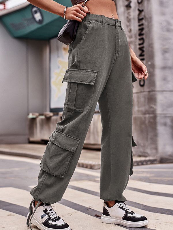 Multi Pockets Baggy Cargo Jeans