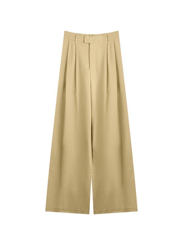 Apricot Baggy Pleats Tailored Pants