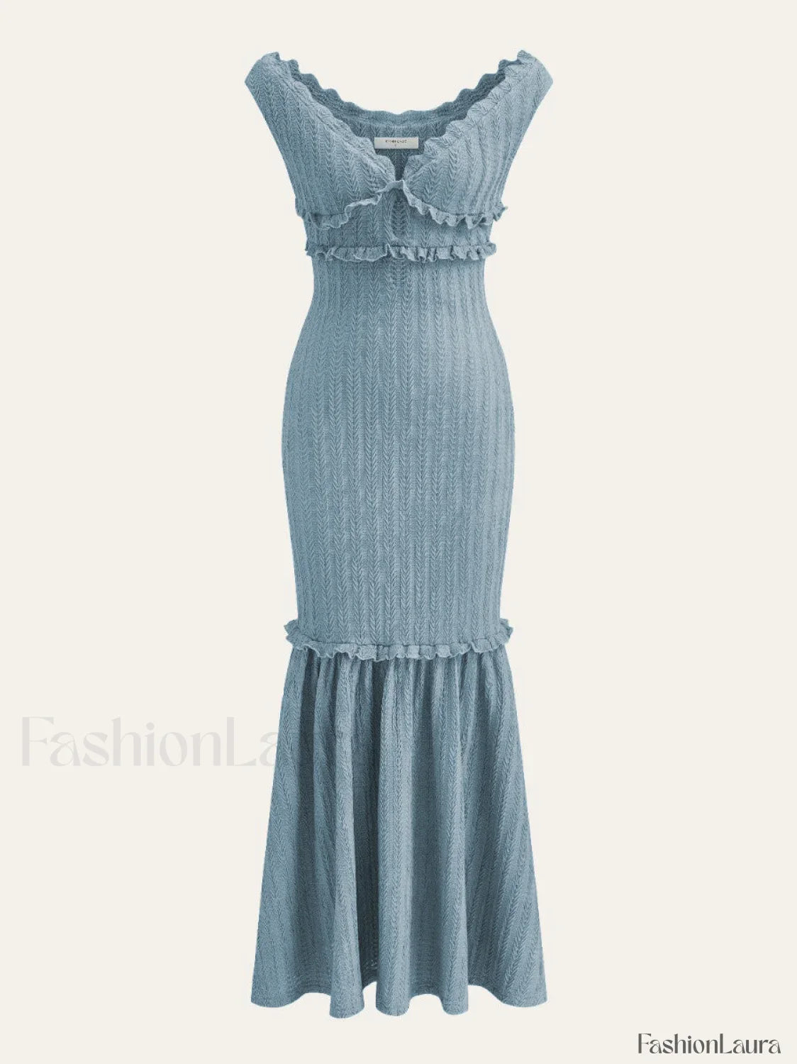 Off Shoulder Ruffle Detail Dress
