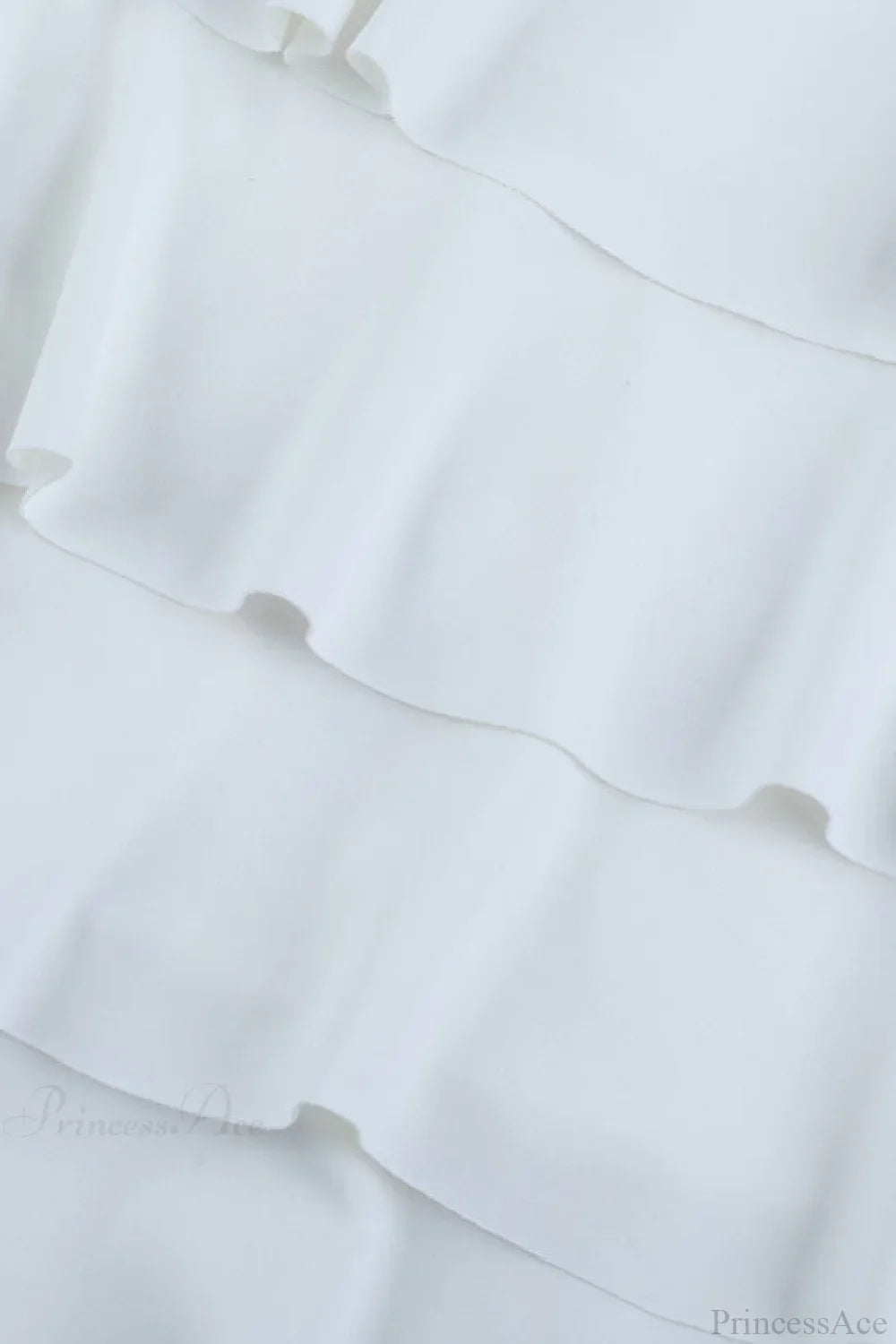 Crew Neck Long Sleeve Tiered Ruffle Puff Mini Dress