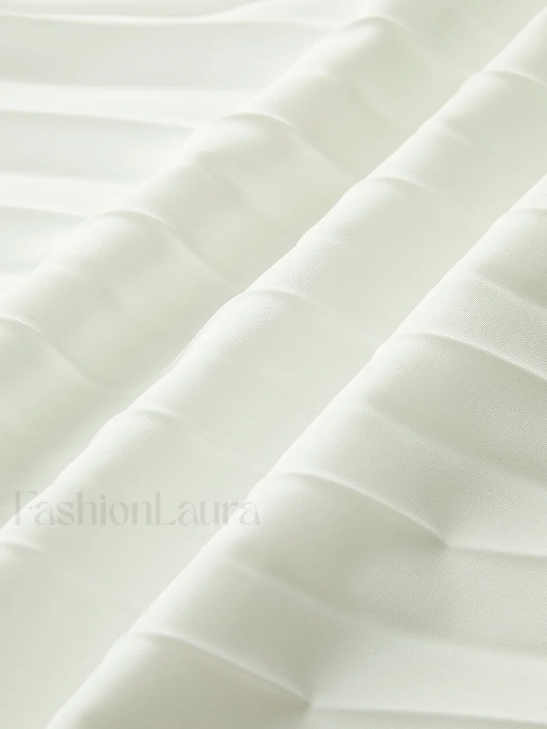 Pleated Strapless Split Dress