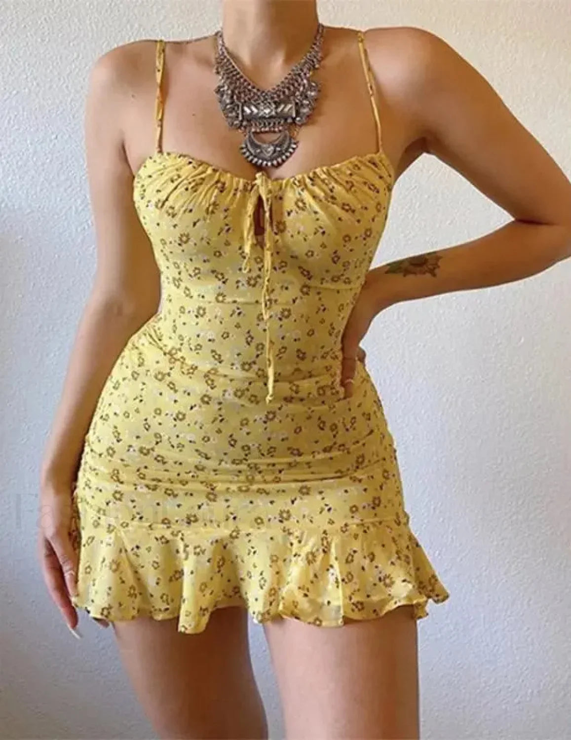 Camisole Backless Mini Dress