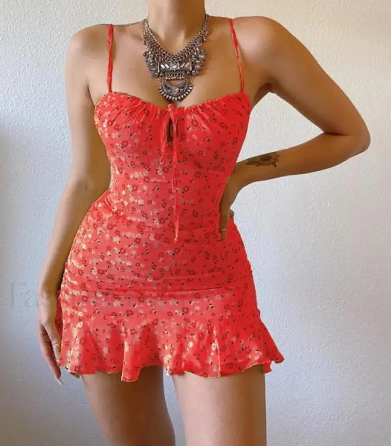 Camisole Backless Mini Dress
