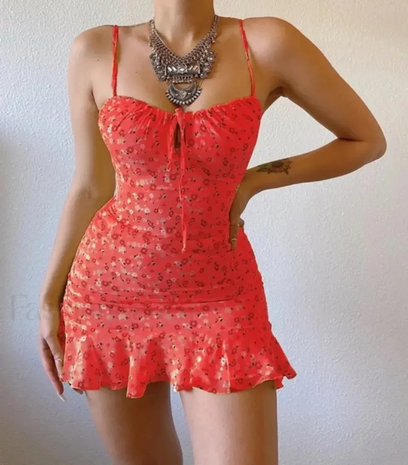Camisole Backless Mini Dress