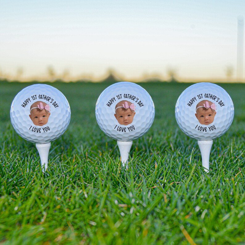 Custom Golf Balls Dad Golf Ball First Fathers Day Golf Balls Fathers Day Gifts