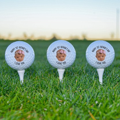 Custom Golf Balls Dad Golf Ball First Fathers Day Golf Balls Fathers Day Gifts
