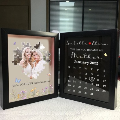 Personalized The Day You Became My Mother Puzzle Photo Frame FHC51029