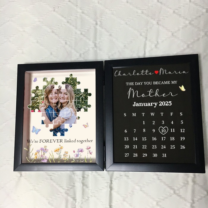 Personalized The Day You Became My Mother Puzzle Photo Frame FHC51029