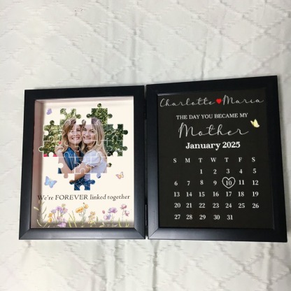 Personalized The Day You Became My Mother Puzzle Photo Frame FHC51029