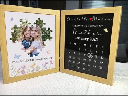 Personalized The Day You Became My Mother Puzzle Photo Frame FHC51029