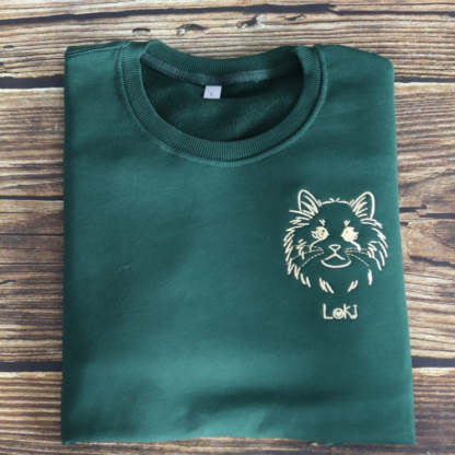 Personalized Pet Embroidered Sweatshirt
