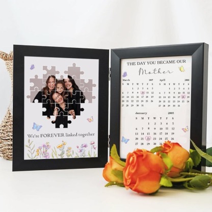 Custom The Day You Became Our Mom Puzzle Photo Frame FHC51030