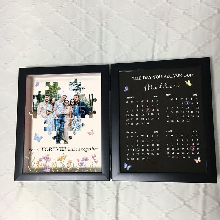 Custom The Day You Became Our Mom Puzzle Photo Frame FHC51030