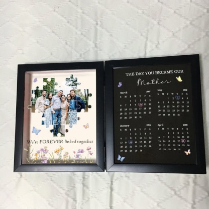Custom The Day You Became Our Mom Puzzle Photo Frame FHC51030